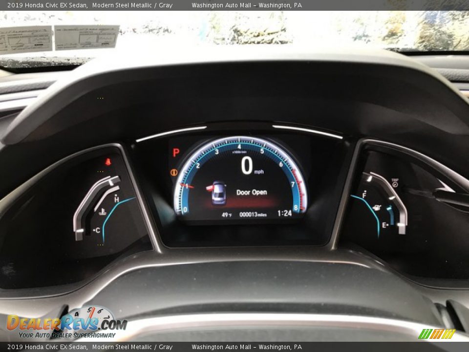 2019 Honda Civic EX Sedan Modern Steel Metallic / Gray Photo #19