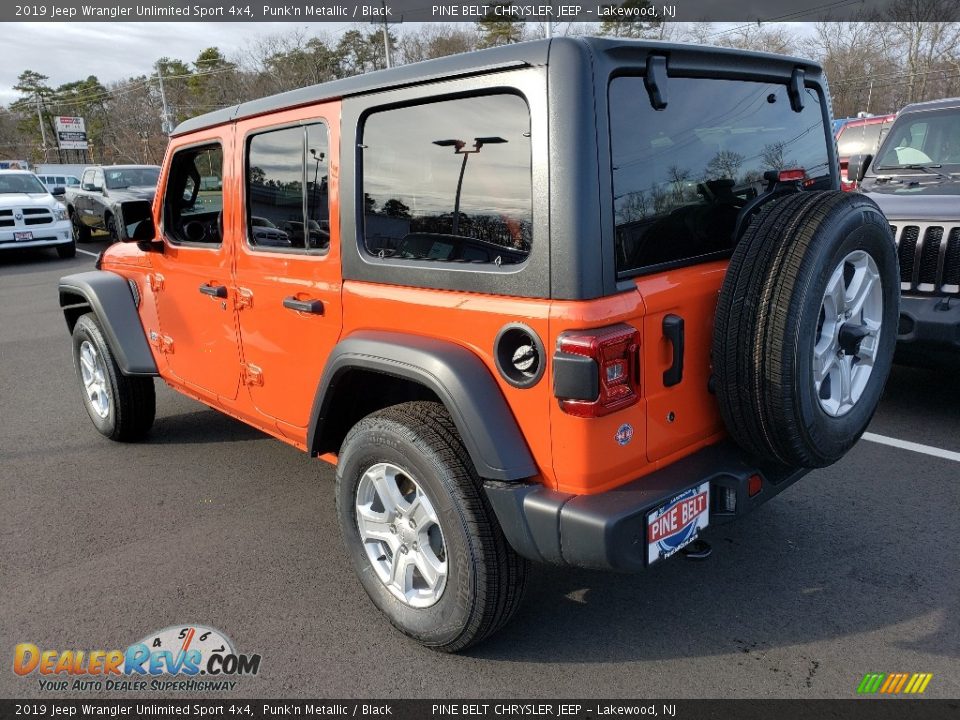 2019 Jeep Wrangler Unlimited Sport 4x4 Punk'n Metallic / Black Photo #4