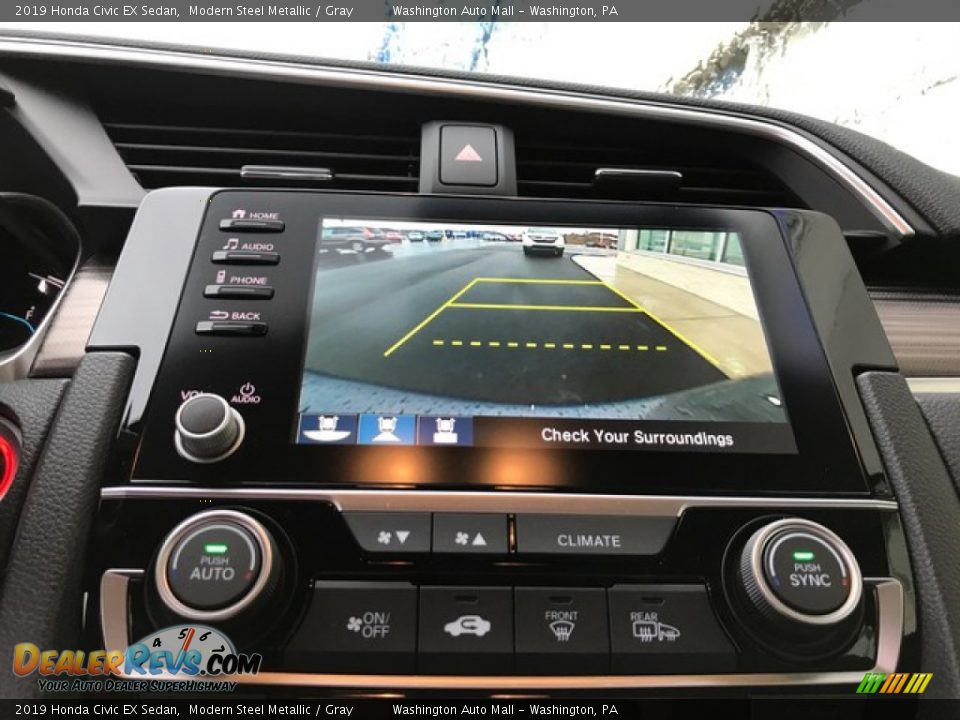 2019 Honda Civic EX Sedan Modern Steel Metallic / Gray Photo #24