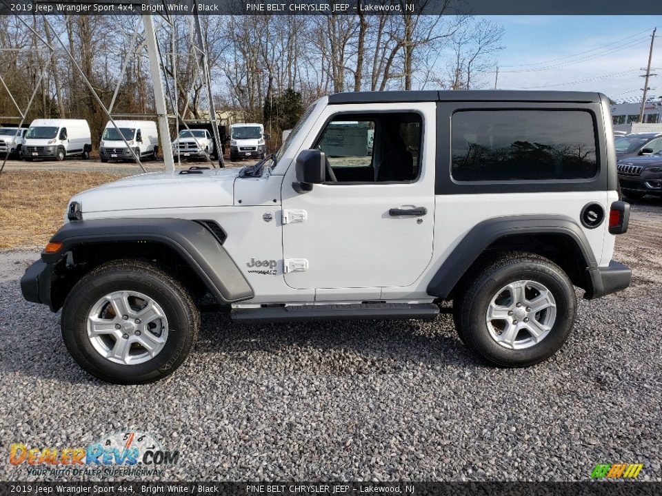 2019 Jeep Wrangler Sport 4x4 Bright White / Black Photo #3