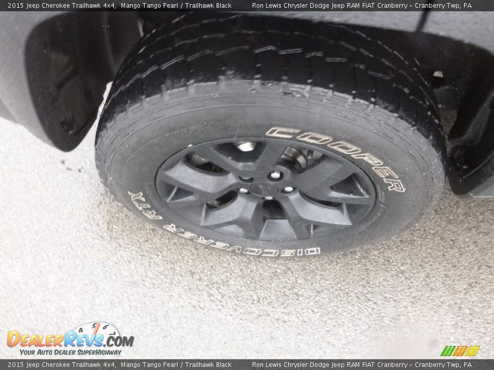 2015 Jeep Cherokee Trailhawk 4x4 Mango Tango Pearl / Trailhawk Black Photo #8