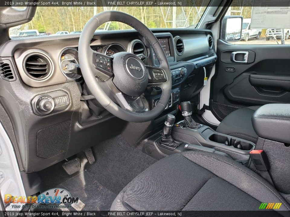 2019 Jeep Wrangler Sport 4x4 Bright White / Black Photo #7