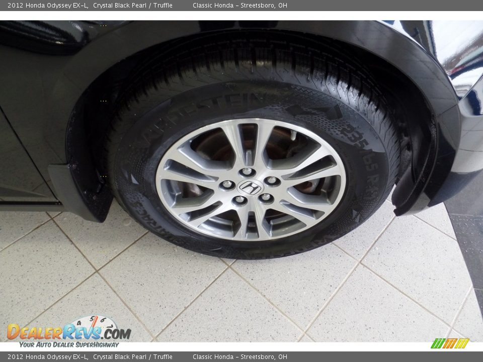 2012 Honda Odyssey EX-L Crystal Black Pearl / Truffle Photo #5