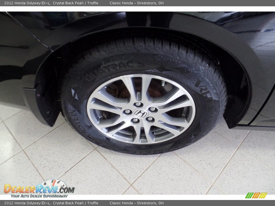 2012 Honda Odyssey EX-L Crystal Black Pearl / Truffle Photo #6