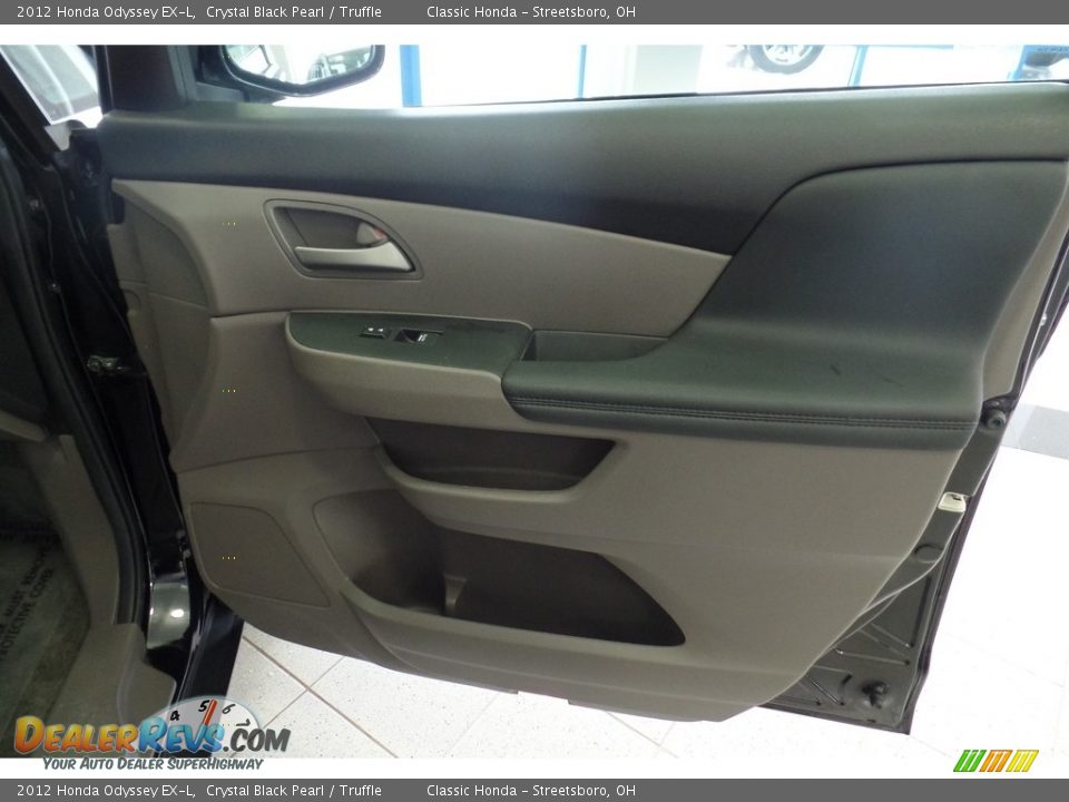 2012 Honda Odyssey EX-L Crystal Black Pearl / Truffle Photo #14