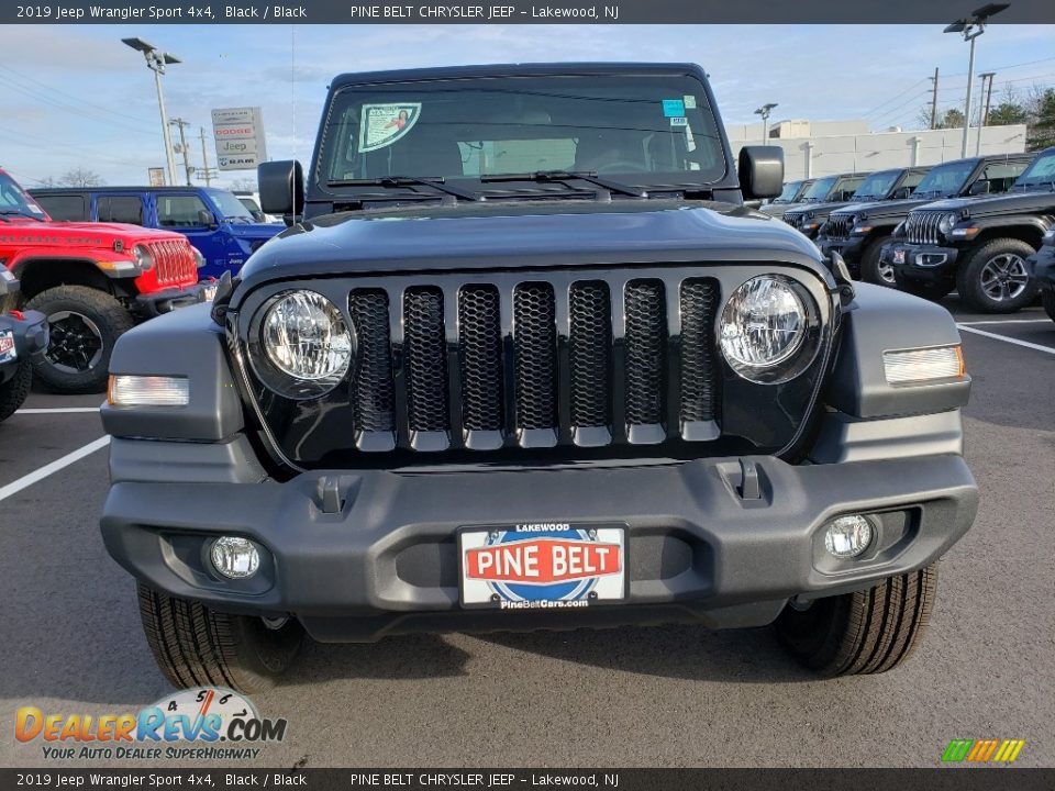 2019 Jeep Wrangler Sport 4x4 Black / Black Photo #2