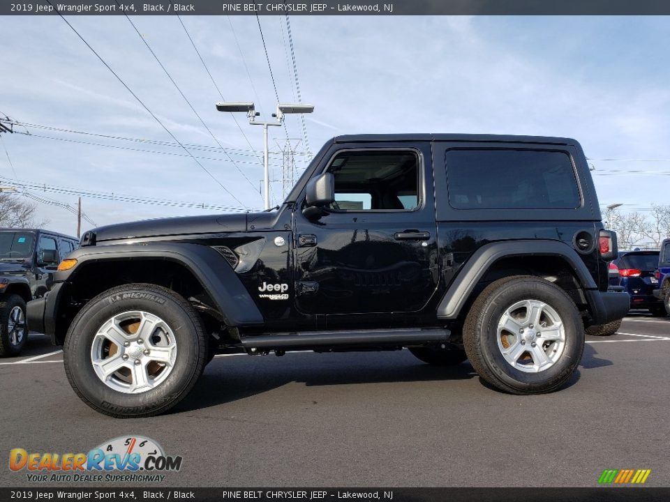 2019 Jeep Wrangler Sport 4x4 Black / Black Photo #3