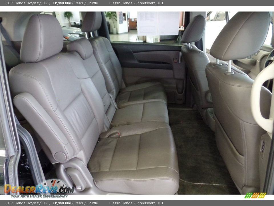 2012 Honda Odyssey EX-L Crystal Black Pearl / Truffle Photo #19