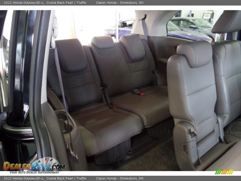 2012 Honda Odyssey EX-L Crystal Black Pearl / Truffle Photo #20