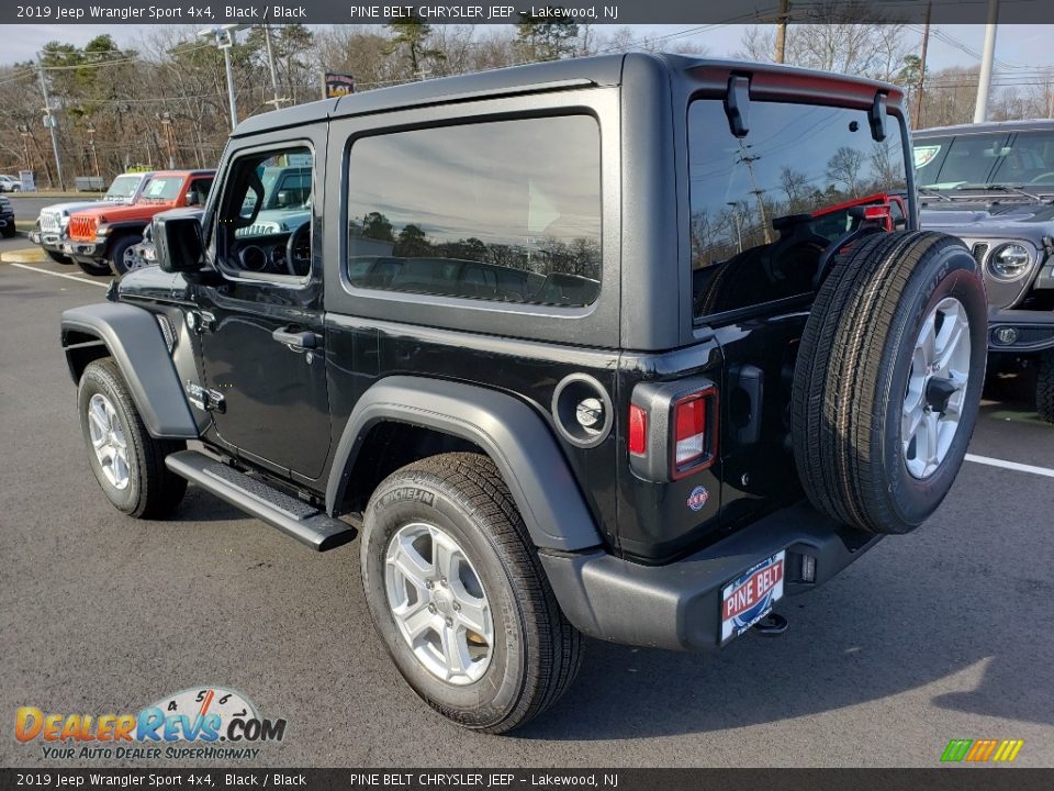 2019 Jeep Wrangler Sport 4x4 Black / Black Photo #4