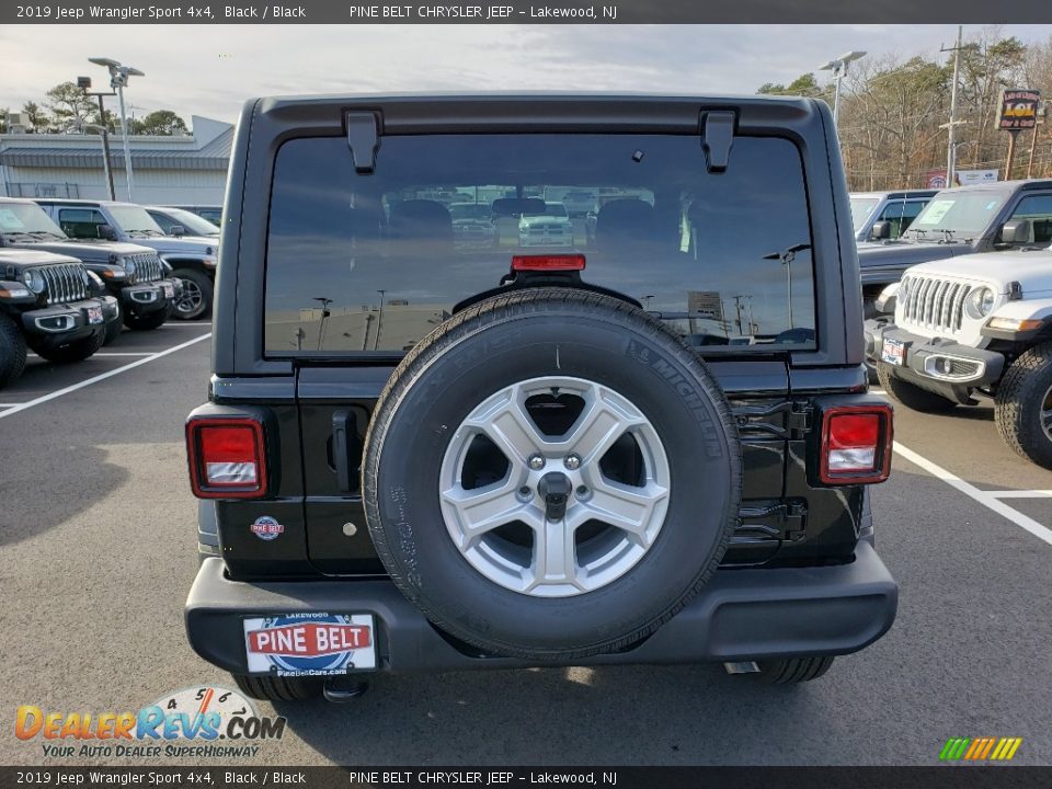 2019 Jeep Wrangler Sport 4x4 Black / Black Photo #5