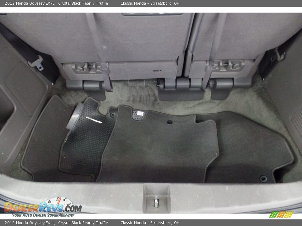 2012 Honda Odyssey EX-L Crystal Black Pearl / Truffle Photo #22