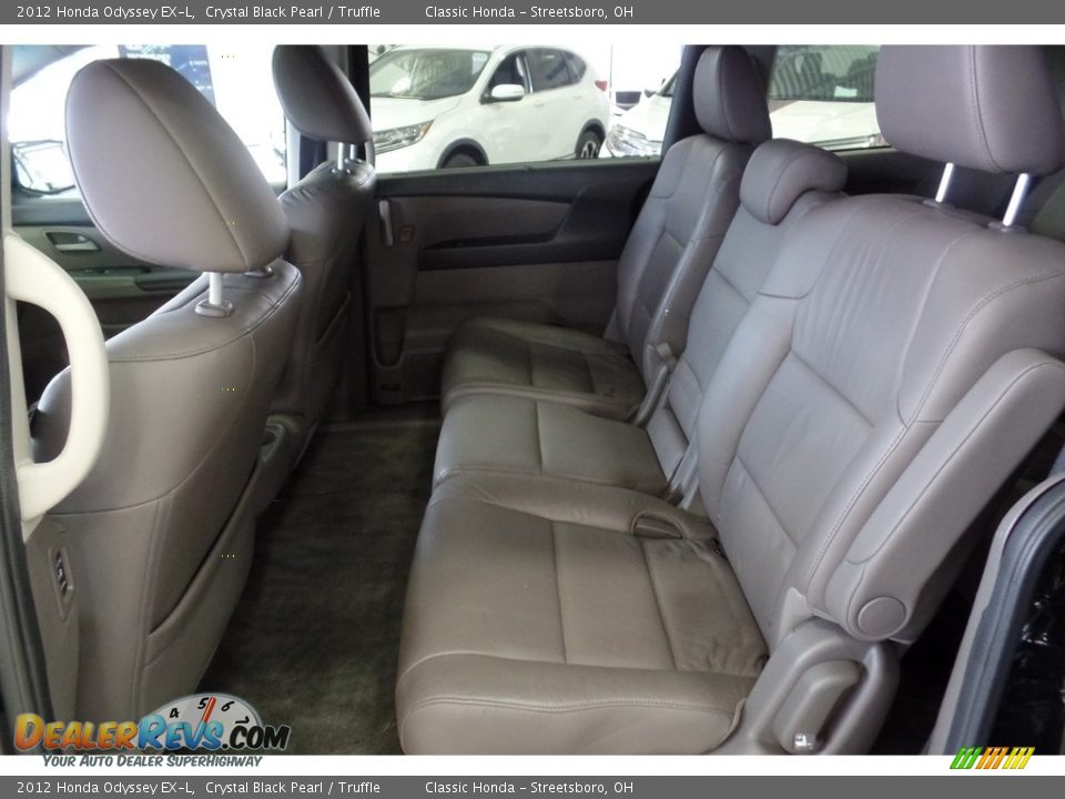 2012 Honda Odyssey EX-L Crystal Black Pearl / Truffle Photo #24