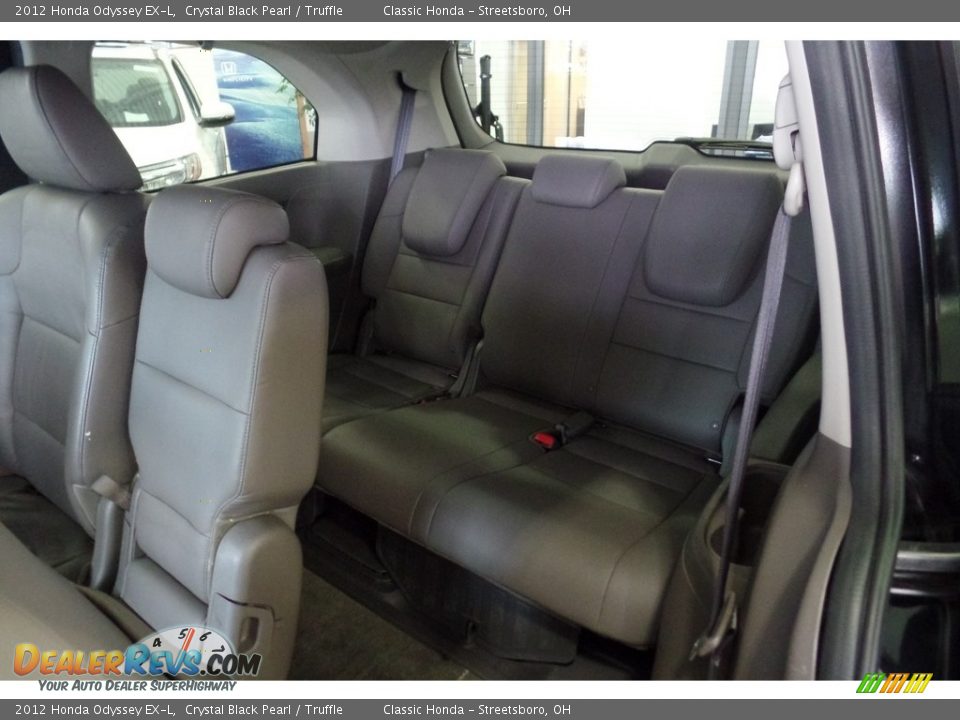 2012 Honda Odyssey EX-L Crystal Black Pearl / Truffle Photo #25
