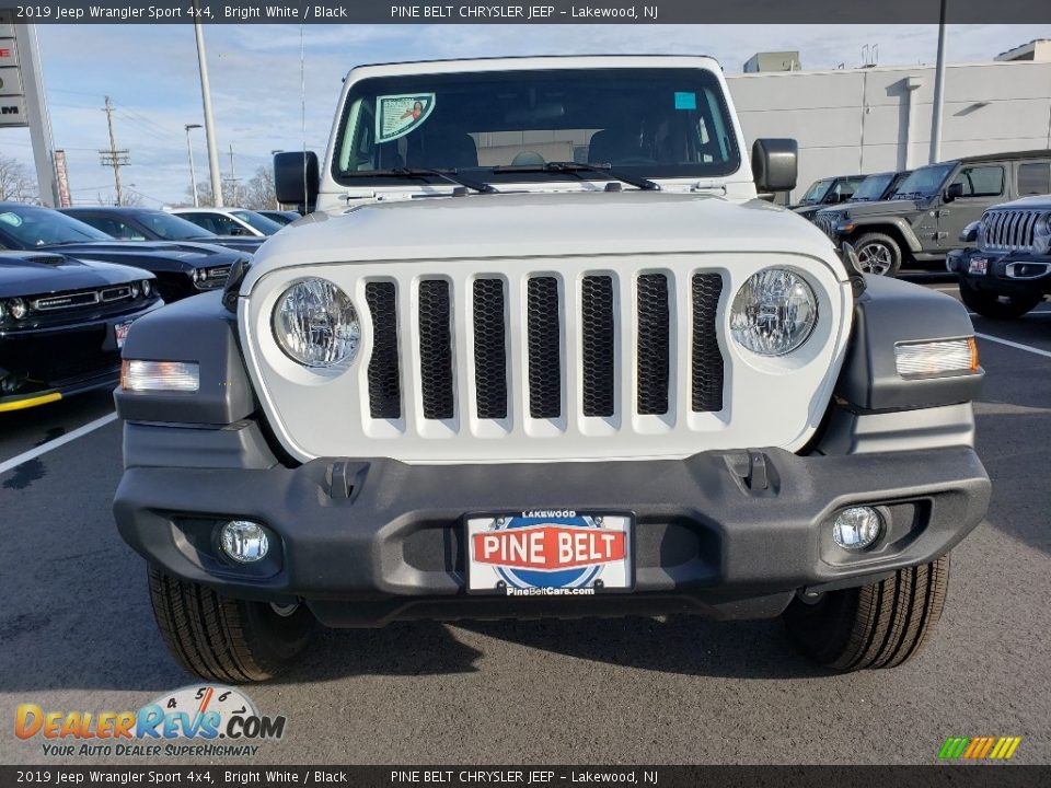 2019 Jeep Wrangler Sport 4x4 Bright White / Black Photo #2