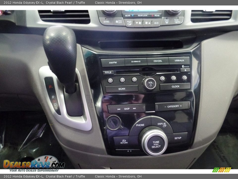 2012 Honda Odyssey EX-L Crystal Black Pearl / Truffle Photo #33