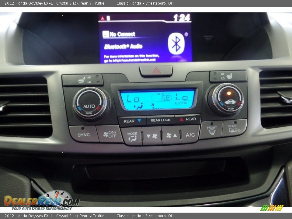 2012 Honda Odyssey EX-L Crystal Black Pearl / Truffle Photo #34