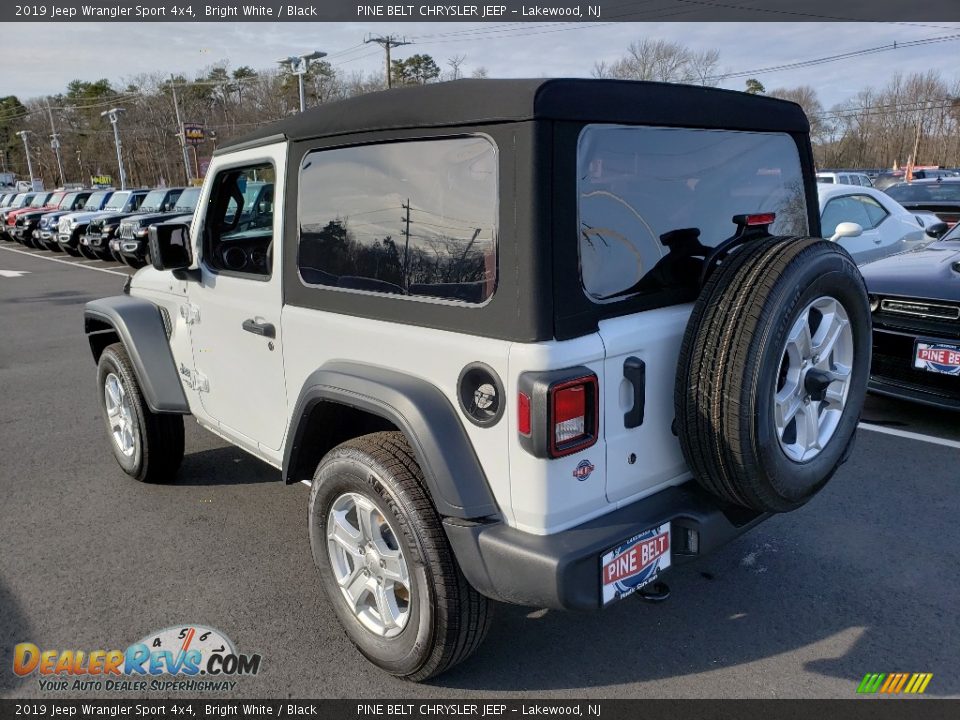 2019 Jeep Wrangler Sport 4x4 Bright White / Black Photo #4