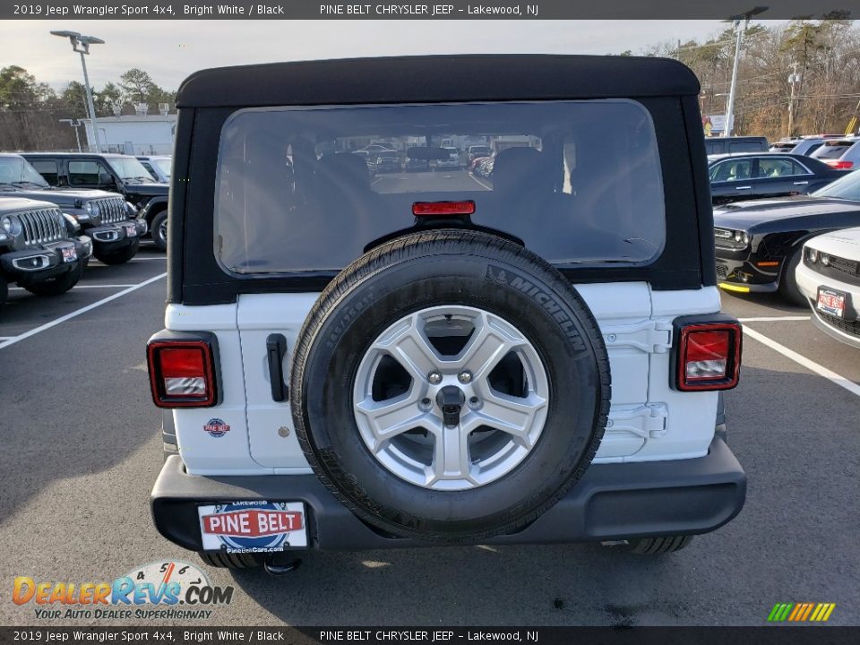 2019 Jeep Wrangler Sport 4x4 Bright White / Black Photo #5