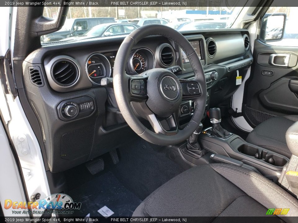 2019 Jeep Wrangler Sport 4x4 Bright White / Black Photo #7