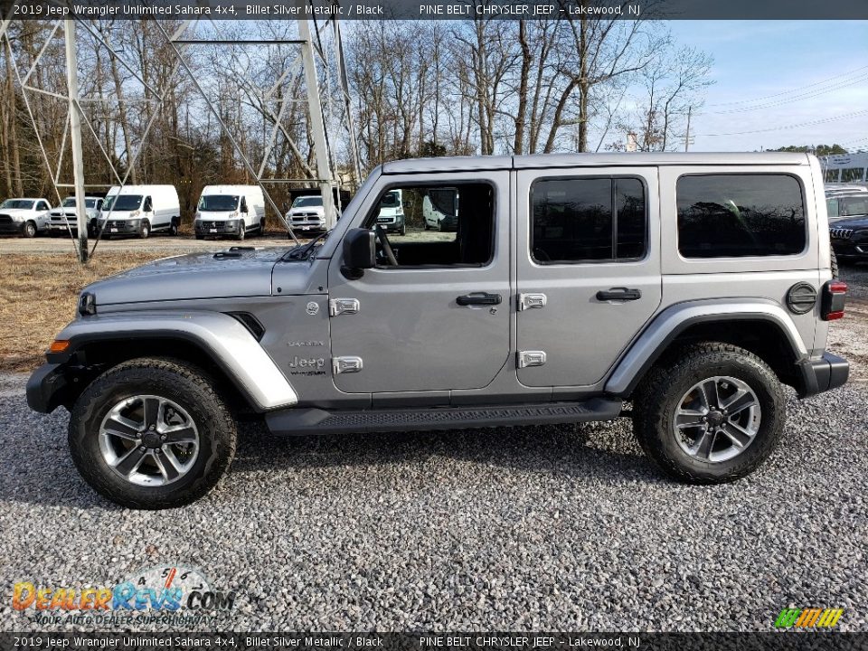 2019 Jeep Wrangler Unlimited Sahara 4x4 Billet Silver Metallic / Black Photo #3
