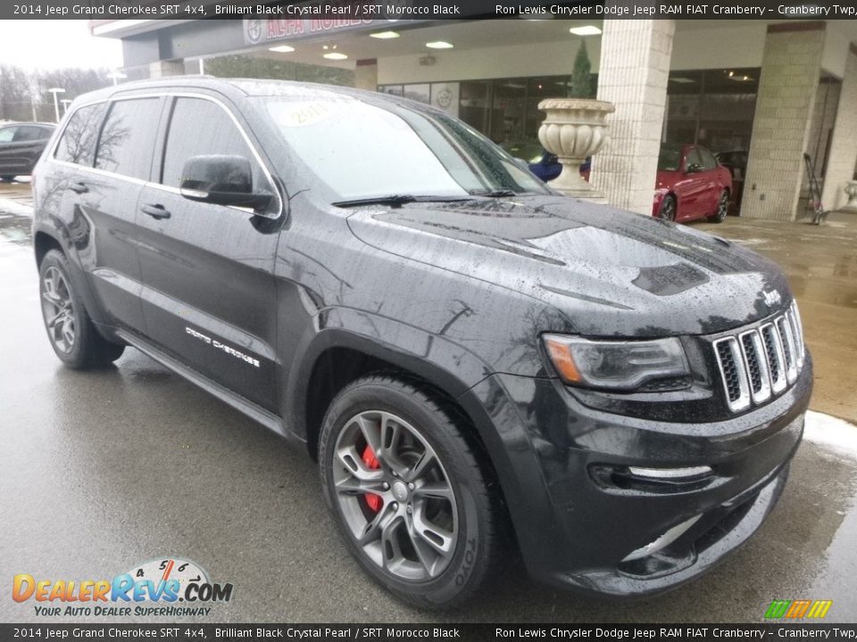 2014 Jeep Grand Cherokee SRT 4x4 Brilliant Black Crystal Pearl / SRT Morocco Black Photo #3