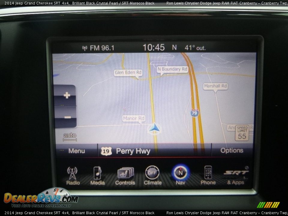 2014 Jeep Grand Cherokee SRT 4x4 Brilliant Black Crystal Pearl / SRT Morocco Black Photo #18