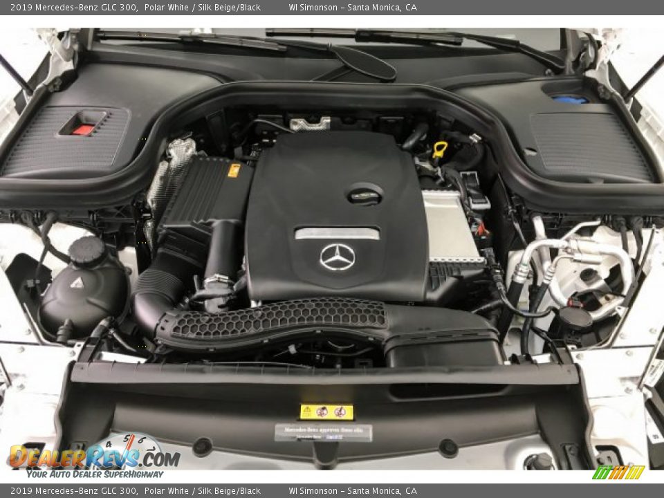 2019 Mercedes-Benz GLC 300 Polar White / Silk Beige/Black Photo #8