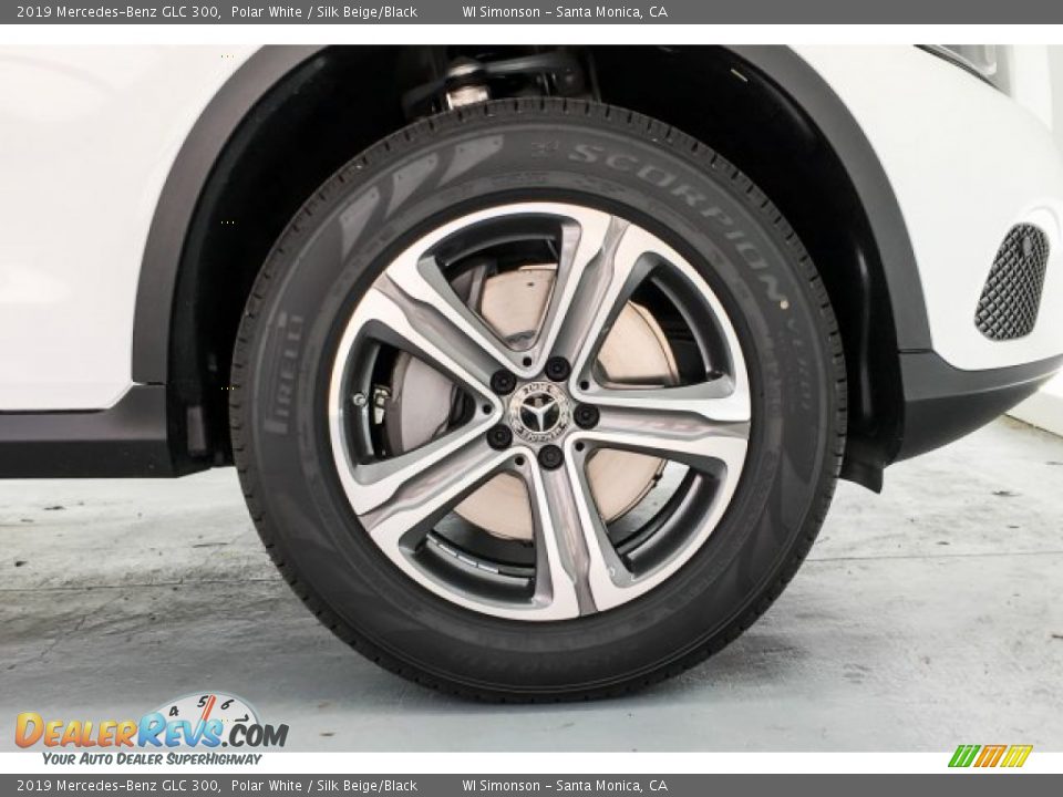 2019 Mercedes-Benz GLC 300 Polar White / Silk Beige/Black Photo #9