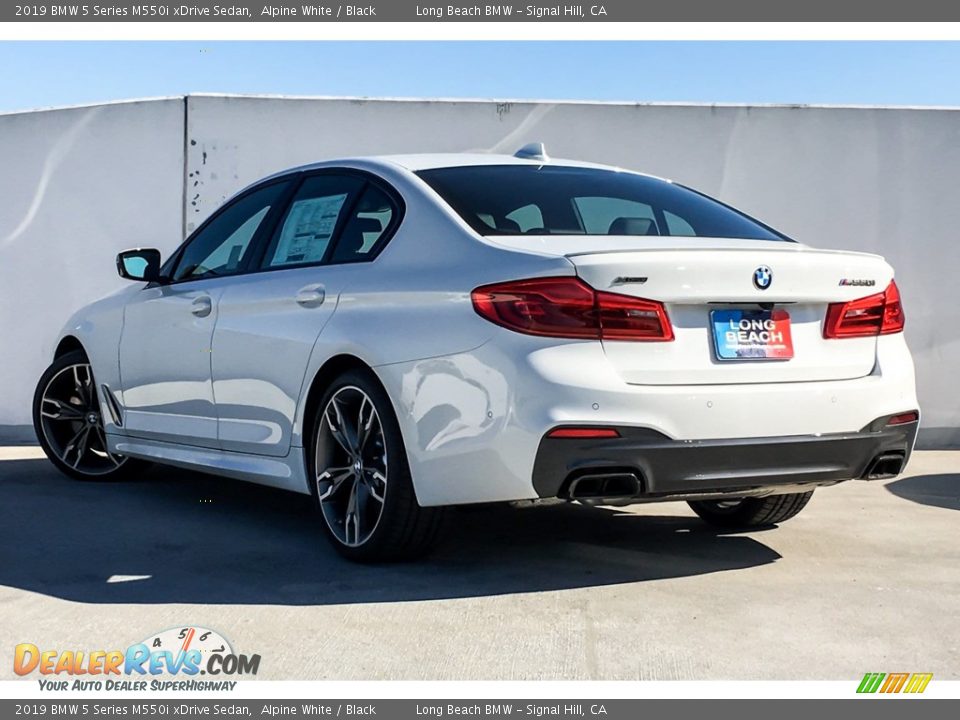 2019 BMW 5 Series M550i xDrive Sedan Alpine White / Black Photo #2