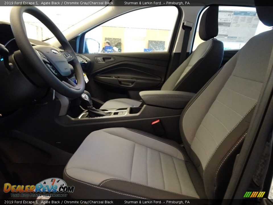 2019 Ford Escape S Agate Black / Chromite Gray/Charcoal Black Photo #6