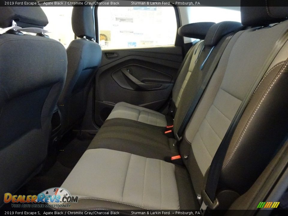 2019 Ford Escape S Agate Black / Chromite Gray/Charcoal Black Photo #7