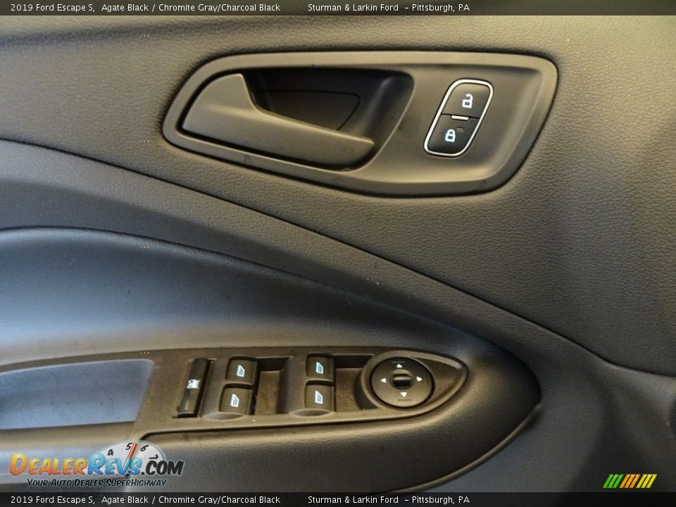 2019 Ford Escape S Agate Black / Chromite Gray/Charcoal Black Photo #9