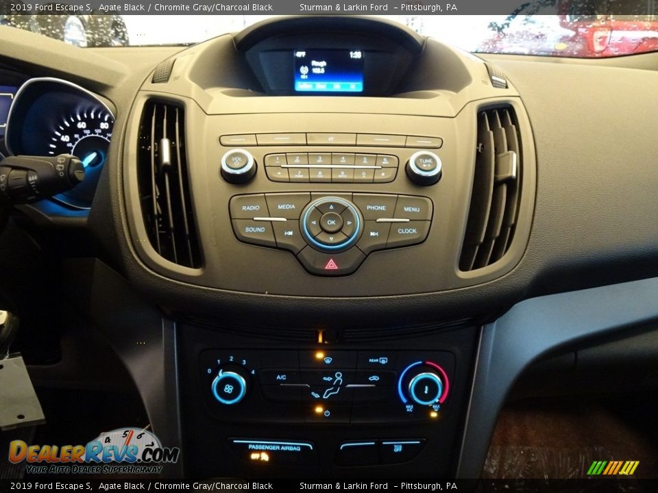 2019 Ford Escape S Agate Black / Chromite Gray/Charcoal Black Photo #11