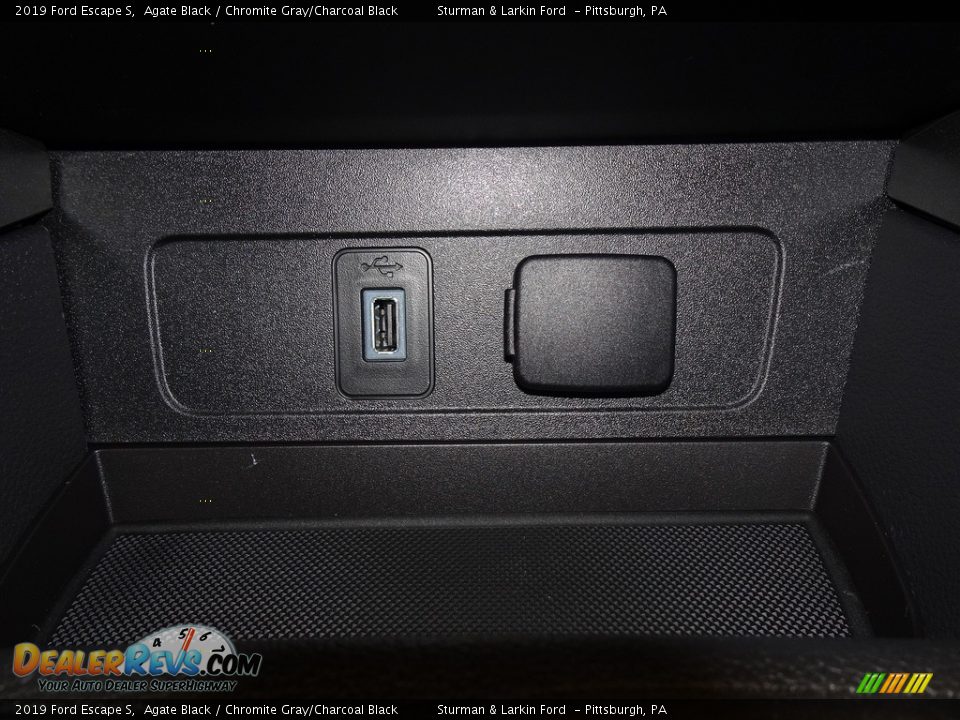 2019 Ford Escape S Agate Black / Chromite Gray/Charcoal Black Photo #13