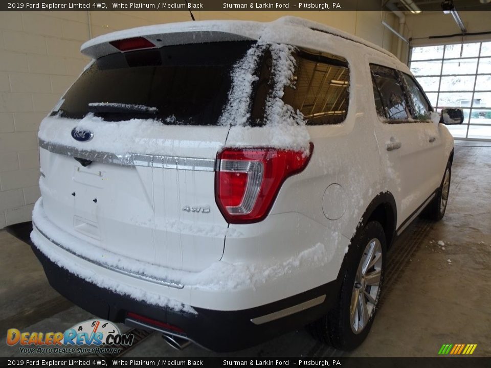 2019 Ford Explorer Limited 4WD White Platinum / Medium Black Photo #2