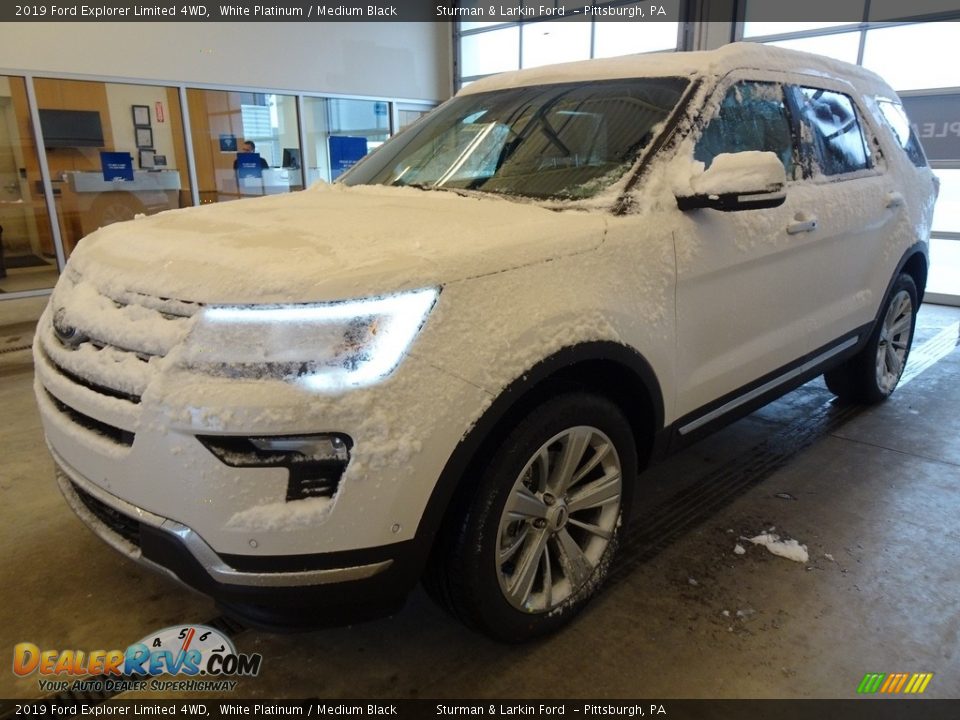 2019 Ford Explorer Limited 4WD White Platinum / Medium Black Photo #4