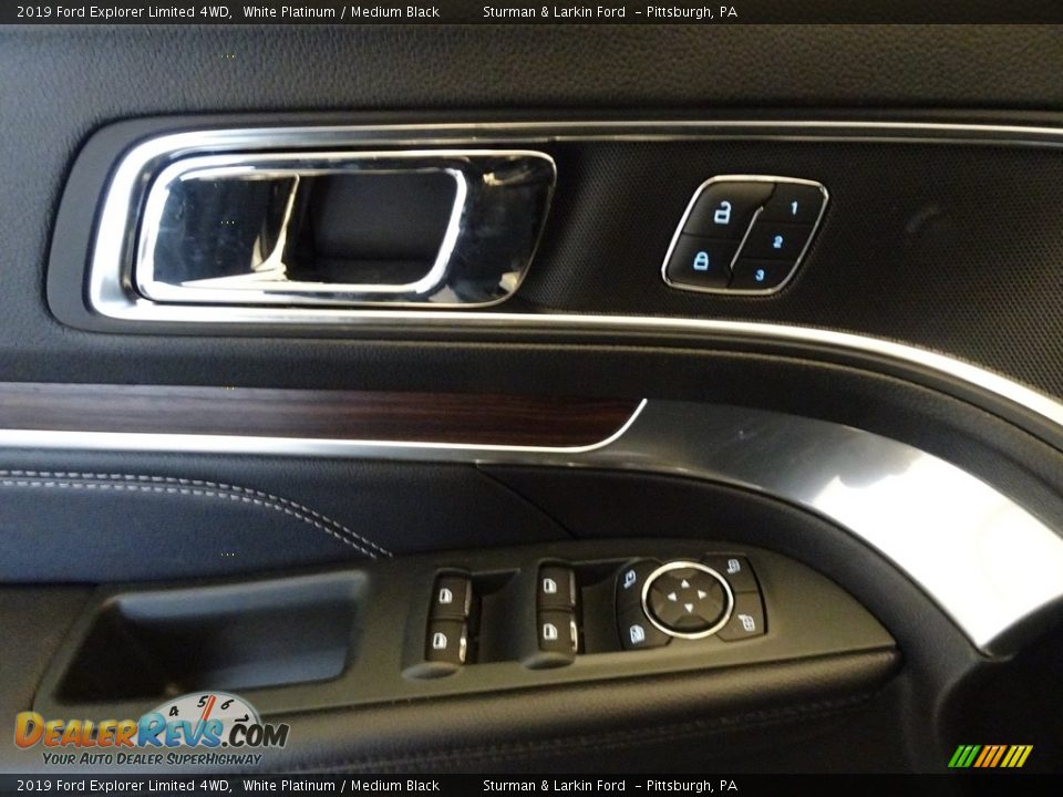 2019 Ford Explorer Limited 4WD White Platinum / Medium Black Photo #9