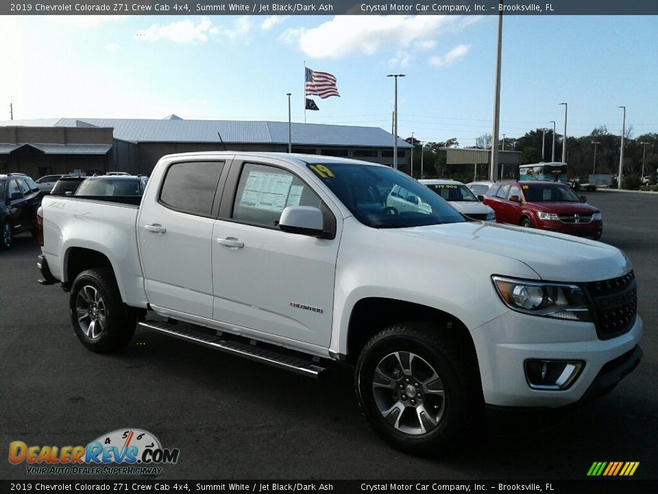 2019 Chevrolet Colorado Z71 Crew Cab 4x4 Summit White / Jet Black/Dark Ash Photo #7