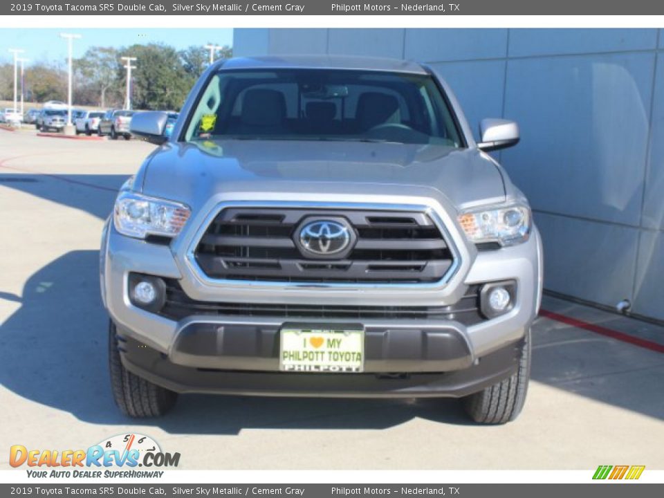 2019 Toyota Tacoma SR5 Double Cab Silver Sky Metallic / Cement Gray Photo #3