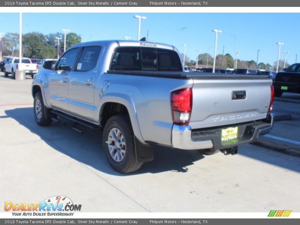 2019 Toyota Tacoma SR5 Double Cab Silver Sky Metallic / Cement Gray Photo #6