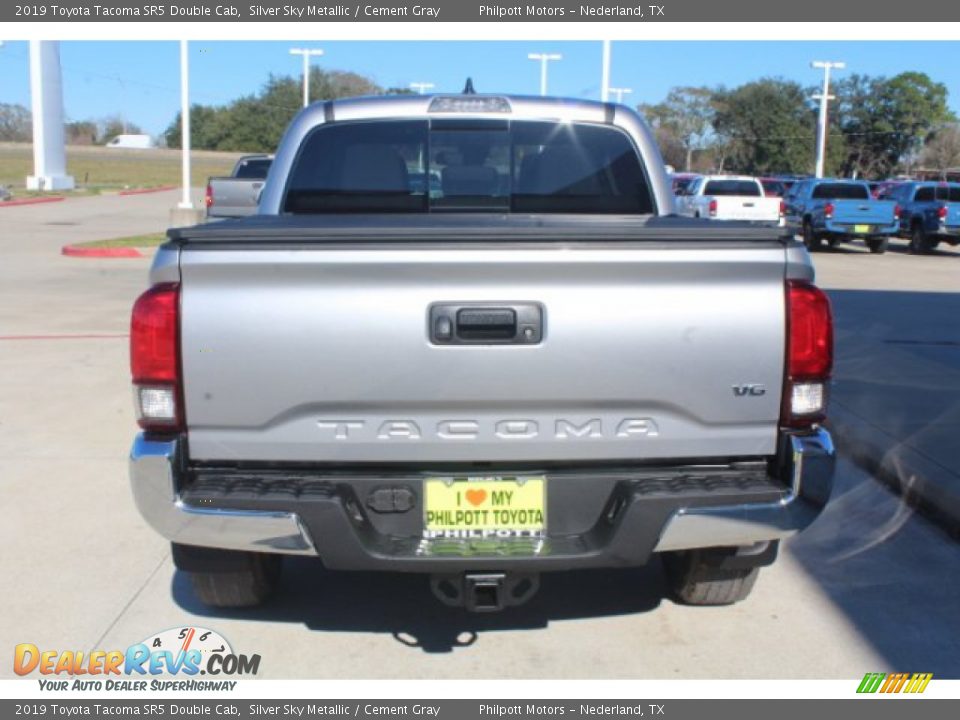 2019 Toyota Tacoma SR5 Double Cab Silver Sky Metallic / Cement Gray Photo #7