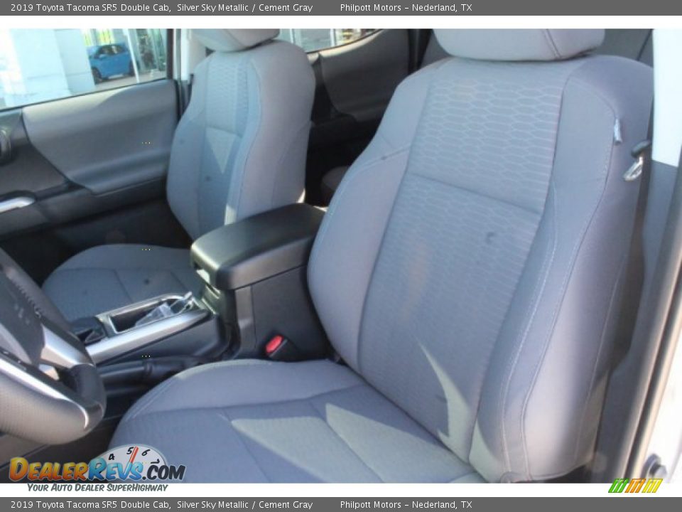 2019 Toyota Tacoma SR5 Double Cab Silver Sky Metallic / Cement Gray Photo #10