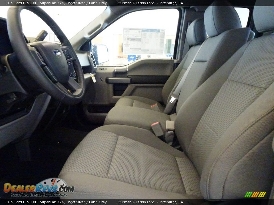 2019 Ford F150 XLT SuperCab 4x4 Ingot Silver / Earth Gray Photo #6