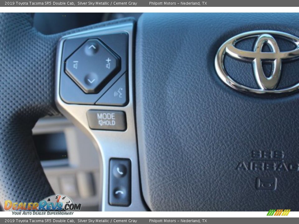2019 Toyota Tacoma SR5 Double Cab Silver Sky Metallic / Cement Gray Photo #14
