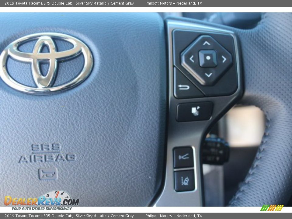 2019 Toyota Tacoma SR5 Double Cab Silver Sky Metallic / Cement Gray Photo #15
