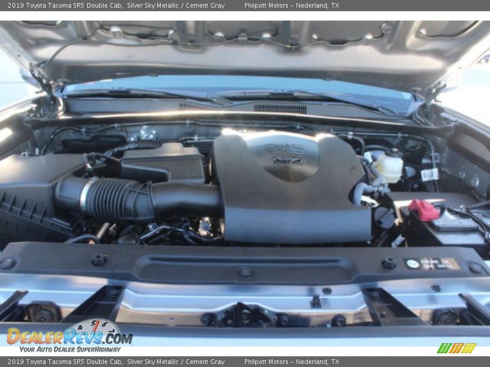 2019 Toyota Tacoma SR5 Double Cab Silver Sky Metallic / Cement Gray Photo #21