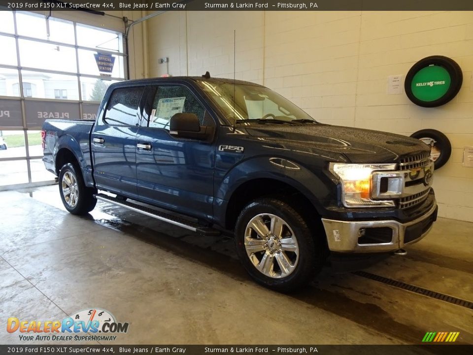 2019 Ford F150 XLT SuperCrew 4x4 Blue Jeans / Earth Gray Photo #1