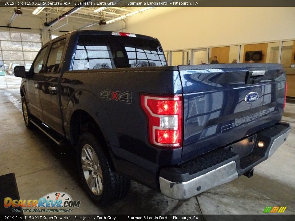 2019 Ford F150 XLT SuperCrew 4x4 Blue Jeans / Earth Gray Photo #3