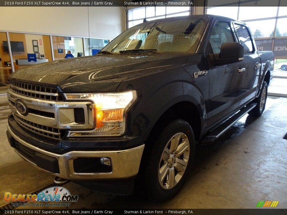 2019 Ford F150 XLT SuperCrew 4x4 Blue Jeans / Earth Gray Photo #4